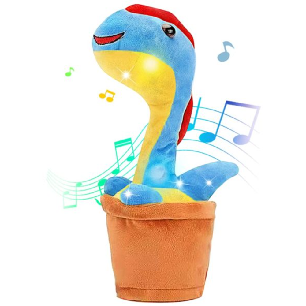 Visszabeszélő, zenélő, táncoló és éneklő plüss dínó (BBJ) 6