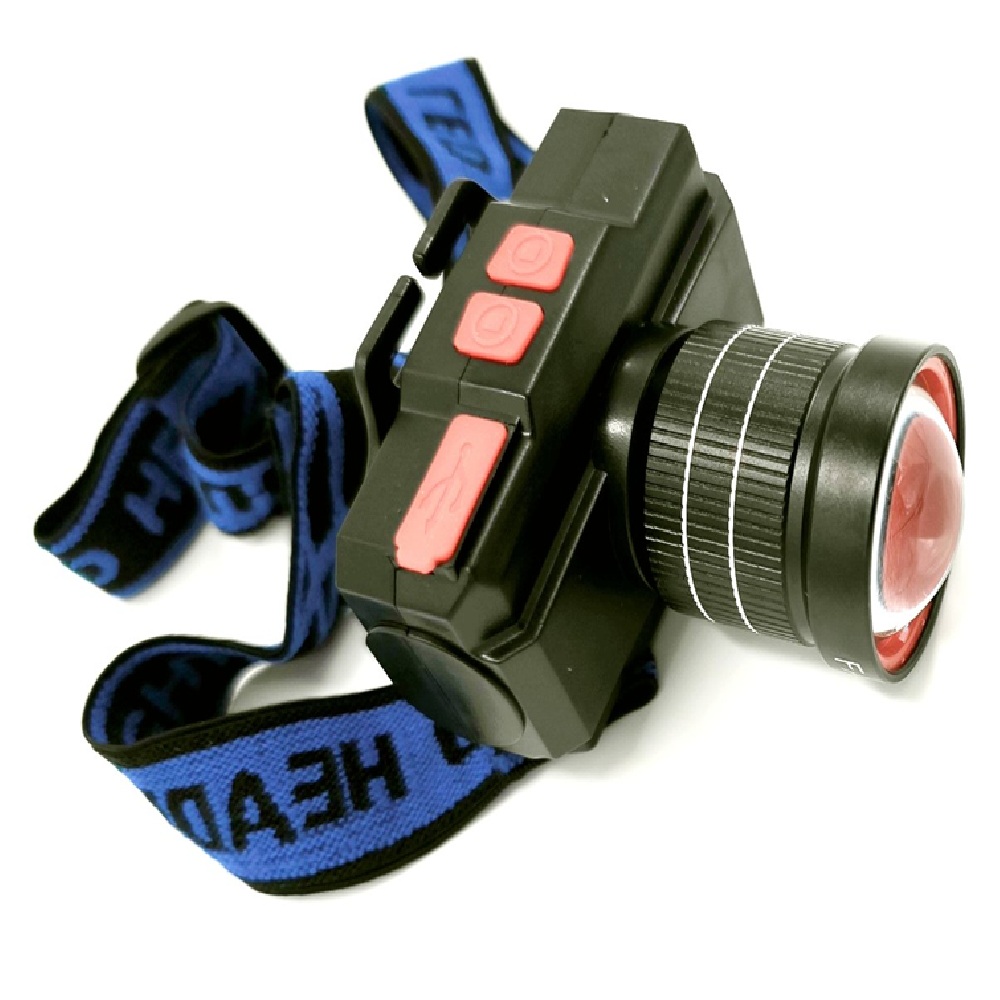 Zoomolható LED fejlámpa újratölthető akkumulátorral nagy fényerővel 3