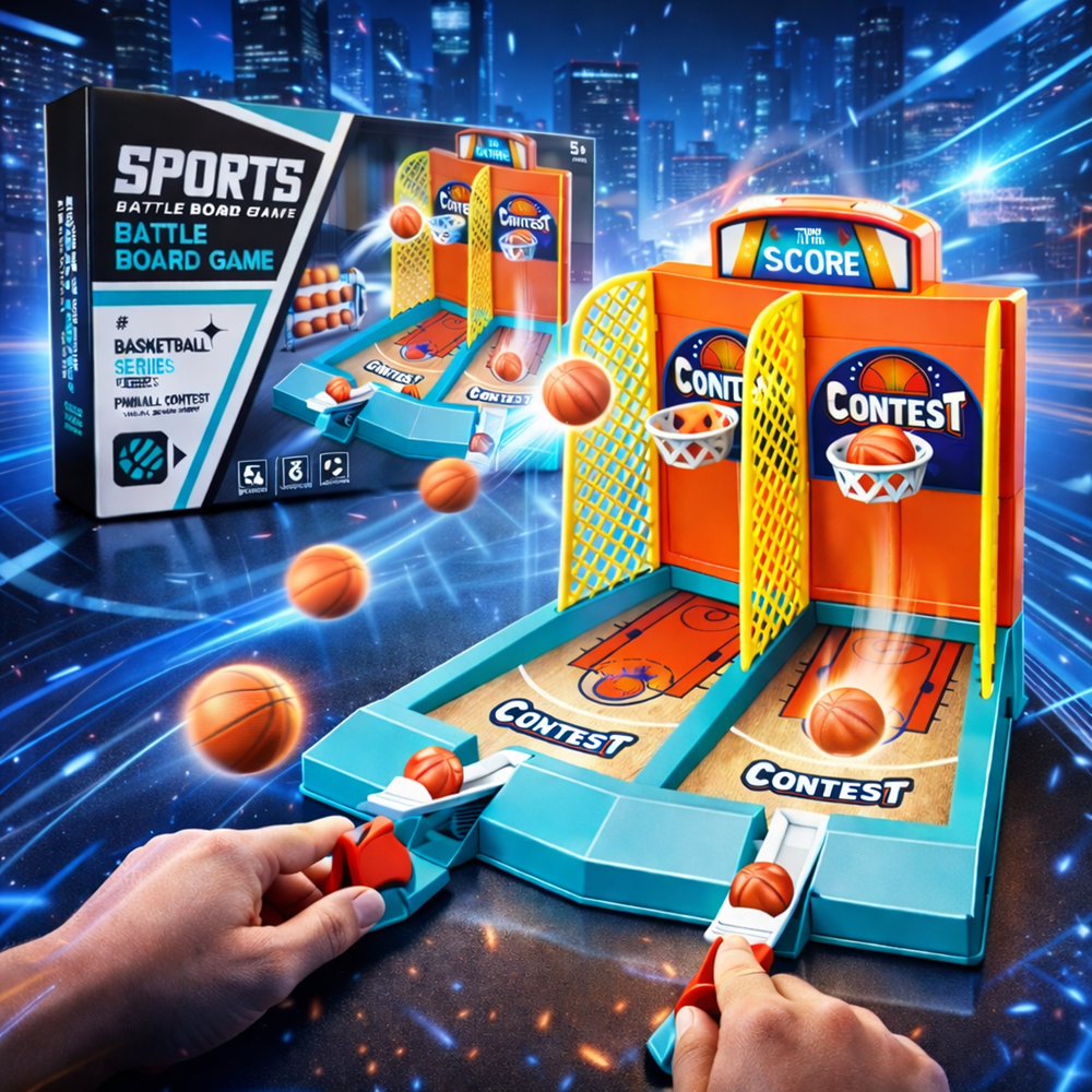 ZsákZsivány katapultos mini kosárlabda játék – ujjkosár 2 palánkkal és 20 labdával (BBJ) 6