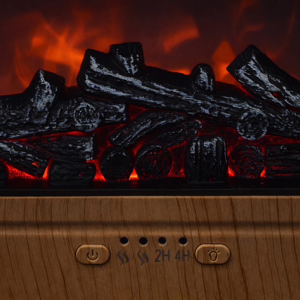 Aromora Relax kandalló hatású aromaterápiás diffúzor és ultrahangos párásító 300 ml – LED láng effekt (BBV) 3