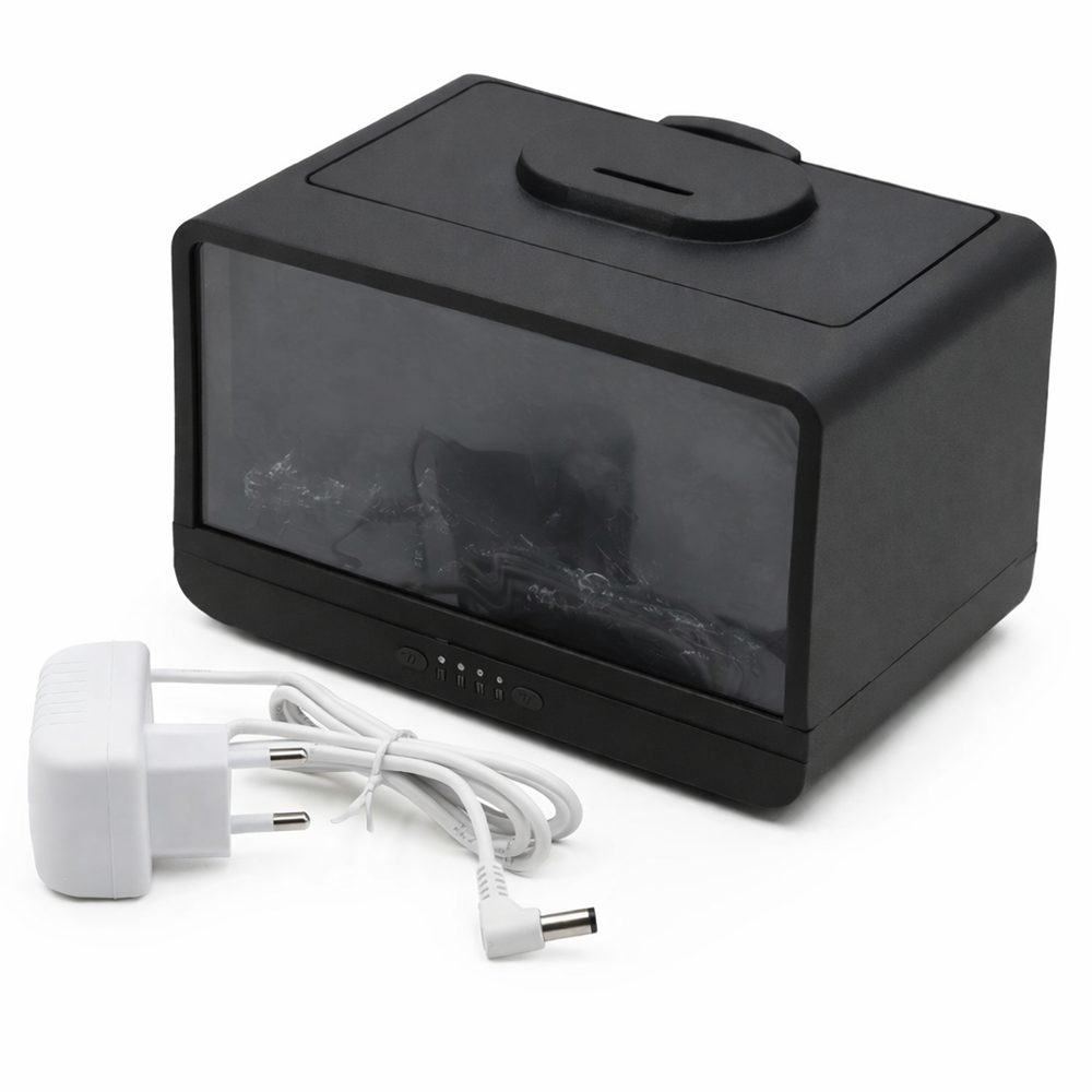 Aromora Relax kandalló hatású aromaterápiás diffúzor és ultrahangos párásító 300 ml – LED láng effekt (BBV) 7