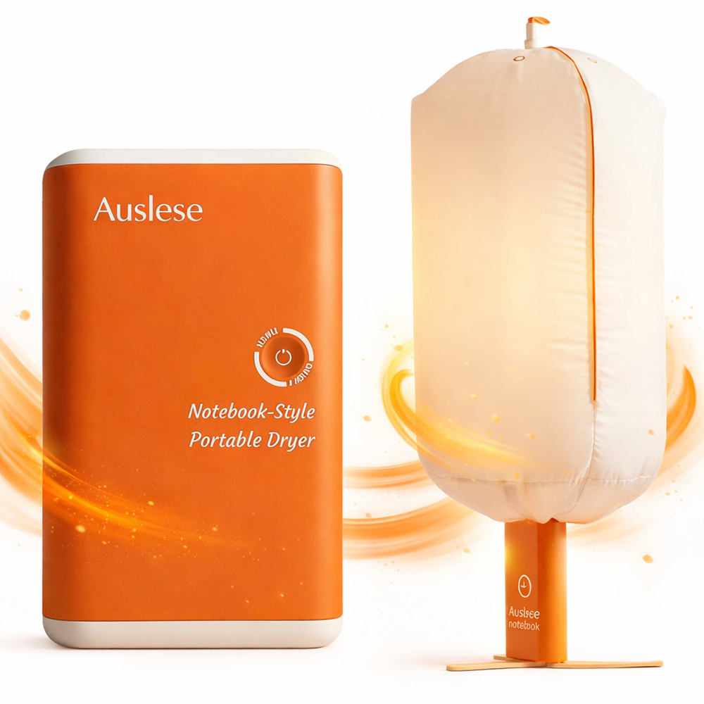 Auslese mini hordozható elektromos ruhaszárító – összecsukható kompakt ruhaszárító 300W teljesítménnyel (BBM) 1