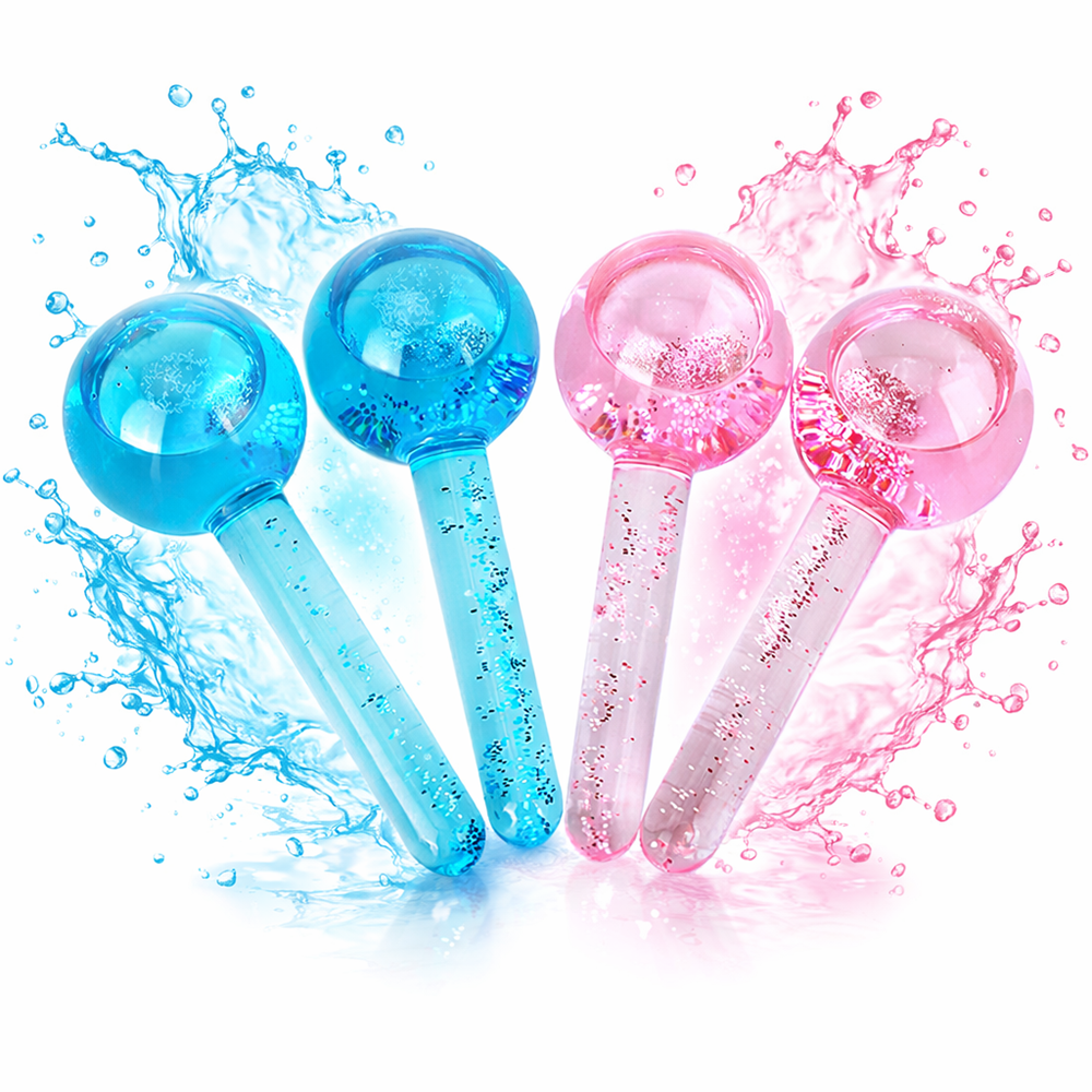 CrystalGlow arc jéggömb kristály masszírozó – hűsítő arcmasszírozó gömbök bőrfeszesítéshez 5