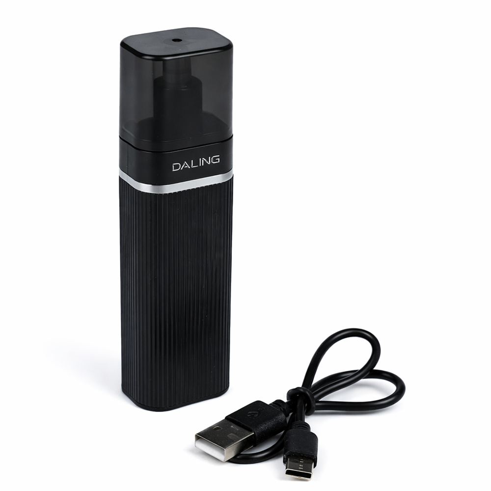 Daling DL-7111 férfi USB orrszőrnyíró – elektromos orr- és fülszőrnyíró trimmelő rozsdamentes acél pengével, fekete (BBD) 4