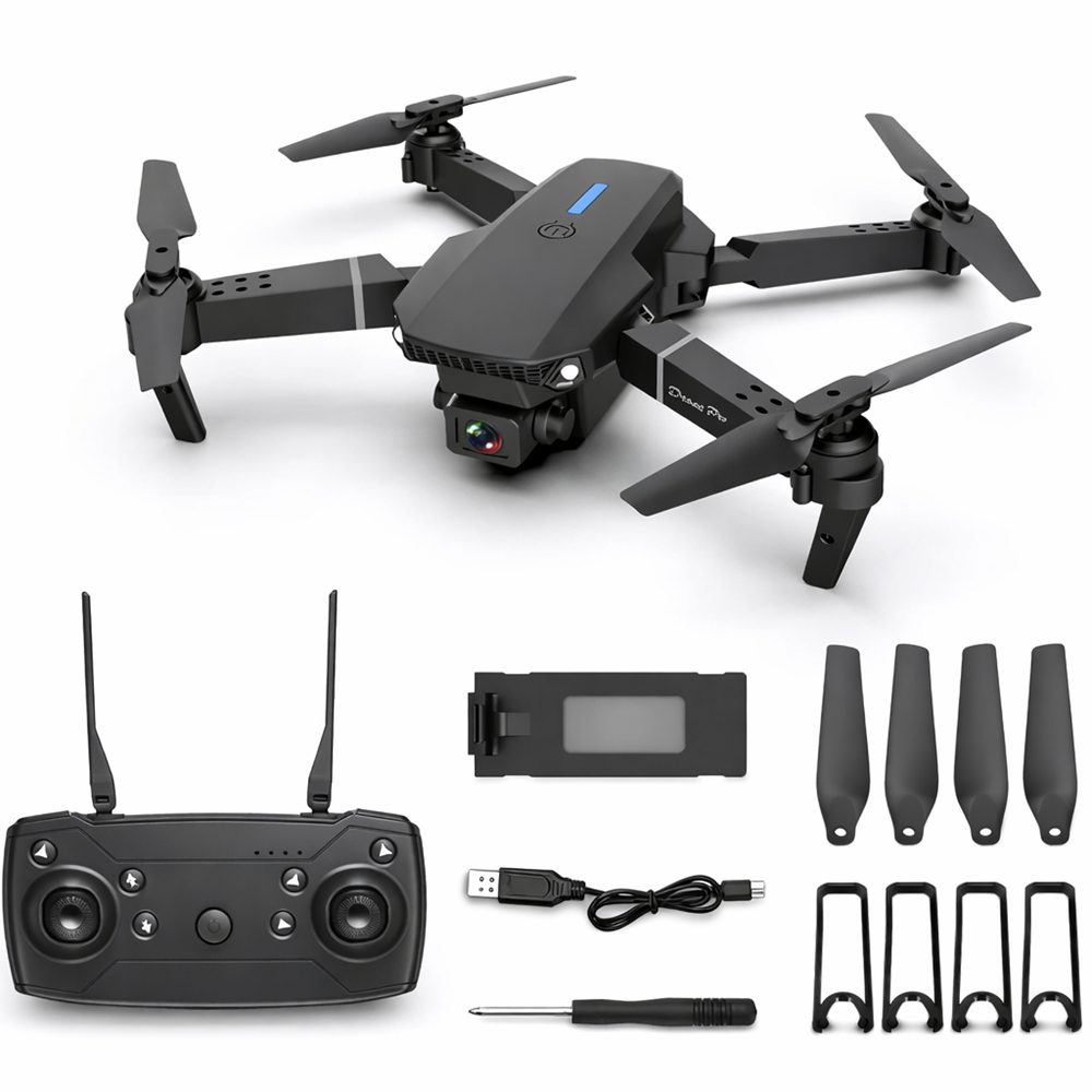 E88 Pro HD kamerás drón – 2.4 GHz-es távirányítós quadcopter élőképpel (BBV) 5