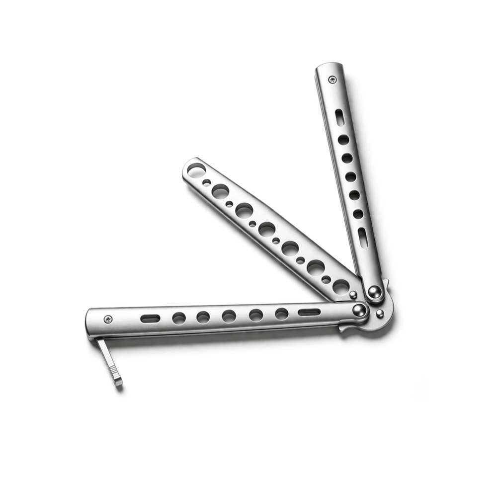 Él nélküli gyakorló pillangókés kezdőknek – ezüst (BBL) 4 (2)