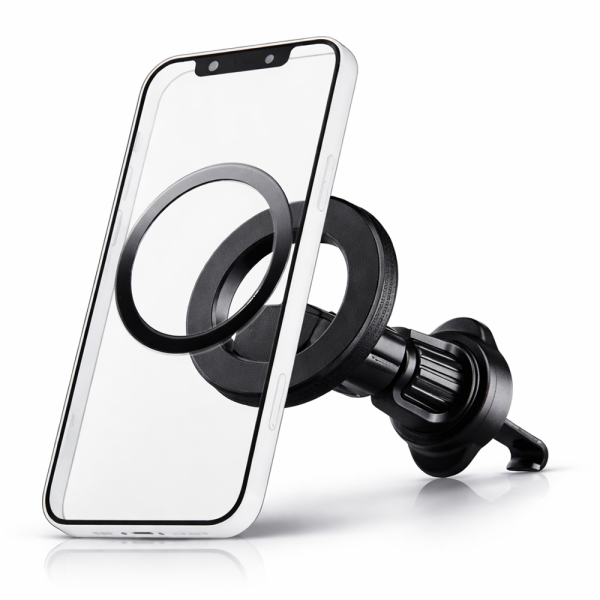 Ezra mágneses autós telefontartó – erős tartás, univerzális mobil tartó, 360° forgatható (8×6×6 cm) (BBD) 1