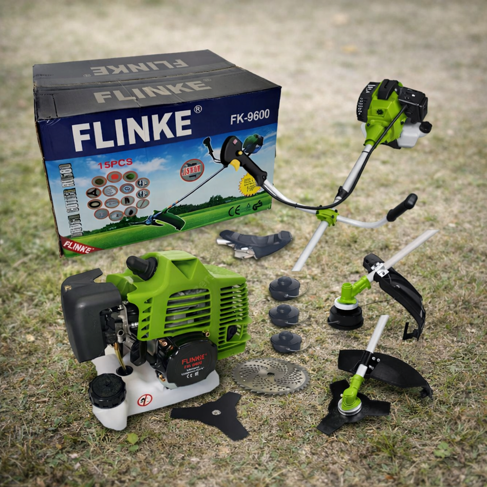 Flinke FK-9600 benzines fűkasza és bozótvágó 5,8 LE 65cc – professzionális damilos és késes kasza (FX) 4