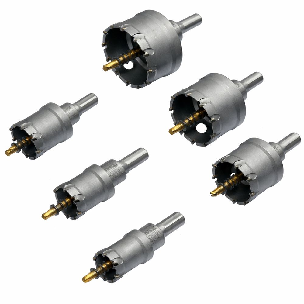 HA-0060 körkivágó fűrész készlet 22–65 mm – 6 db-os lyukfűrész szett fához és gipszkartonhoz (BBD) 3