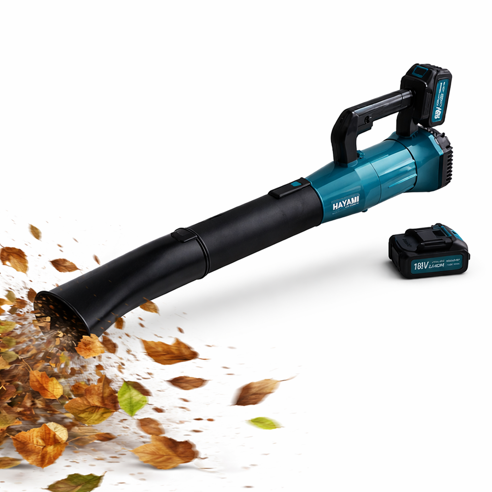 HAYAMI HA-1046 188V akkumulátoros lombfúvó kék – vezeték nélküli kerti levélfújó 7 sebességfokozattal (BBV) 1