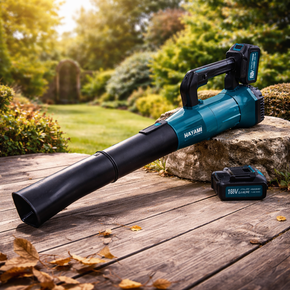 HAYAMI HA-1046 188V akkumulátoros lombfúvó kék – vezeték nélküli kerti levélfújó 7 sebességfokozattal (BBV) 3