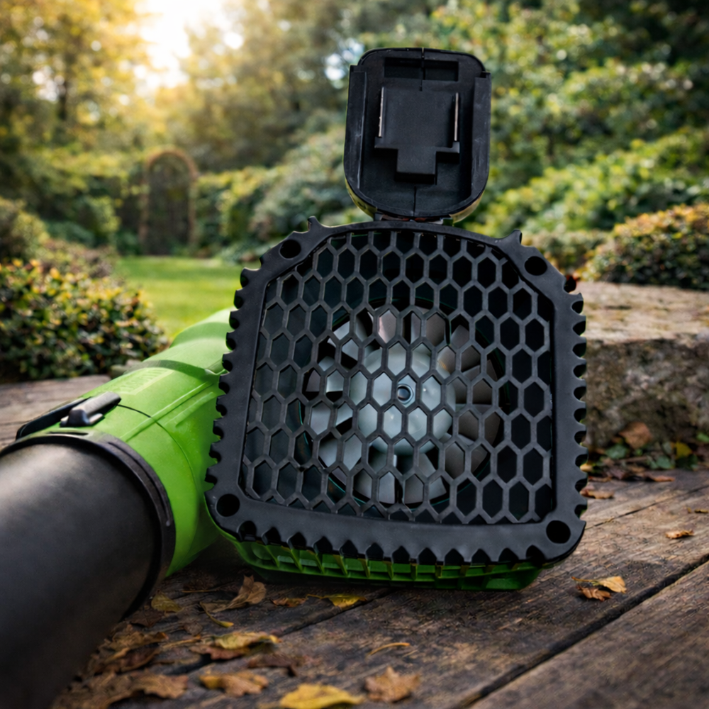 HAYAMI HA-1046 188V akkumulátoros lombfúvó zöld – vezeték nélküli kerti levélfújó 7 sebességfokozattal (BBV) 4