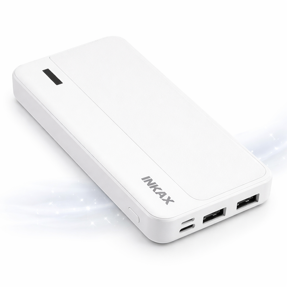 INKAX PB-01A 10 000 mAh power bank – LED kijelzős gyorstöltő külső akkumulátor USB-C és Micro USB porttal (BBD) 3