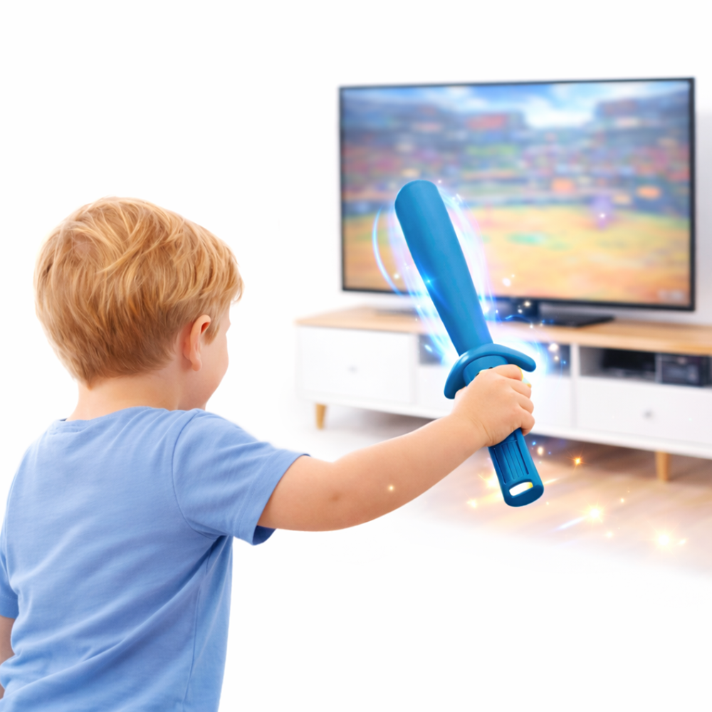 L05-K mozgásérzékelős játékvezérlő sport kiegészítő szettel – interaktív sport játék kontroller gyerekeknek (kék) (BBV) 1