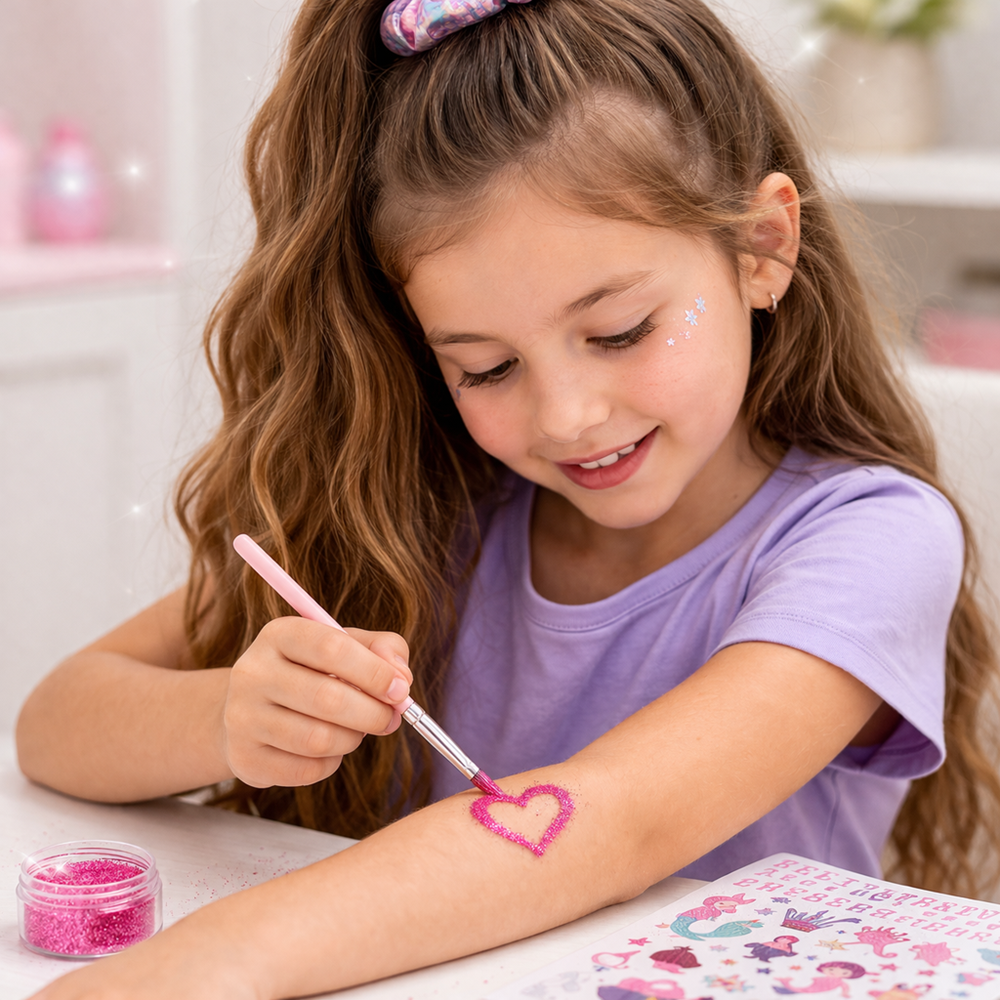 Mermaid csillámtetoválás készlet – glitter tattoo szett gyerekeknek és kreatív játékhoz (BBJ) 2