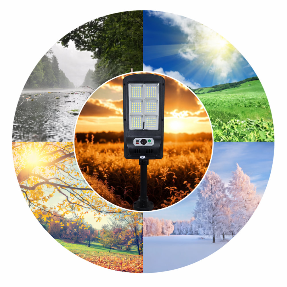 NEXTLY W755-6 kültéri napelemes LED lámpa – mozgás- és fényérzékelős, távirányítós, 3 világítási mód (BBV) 5