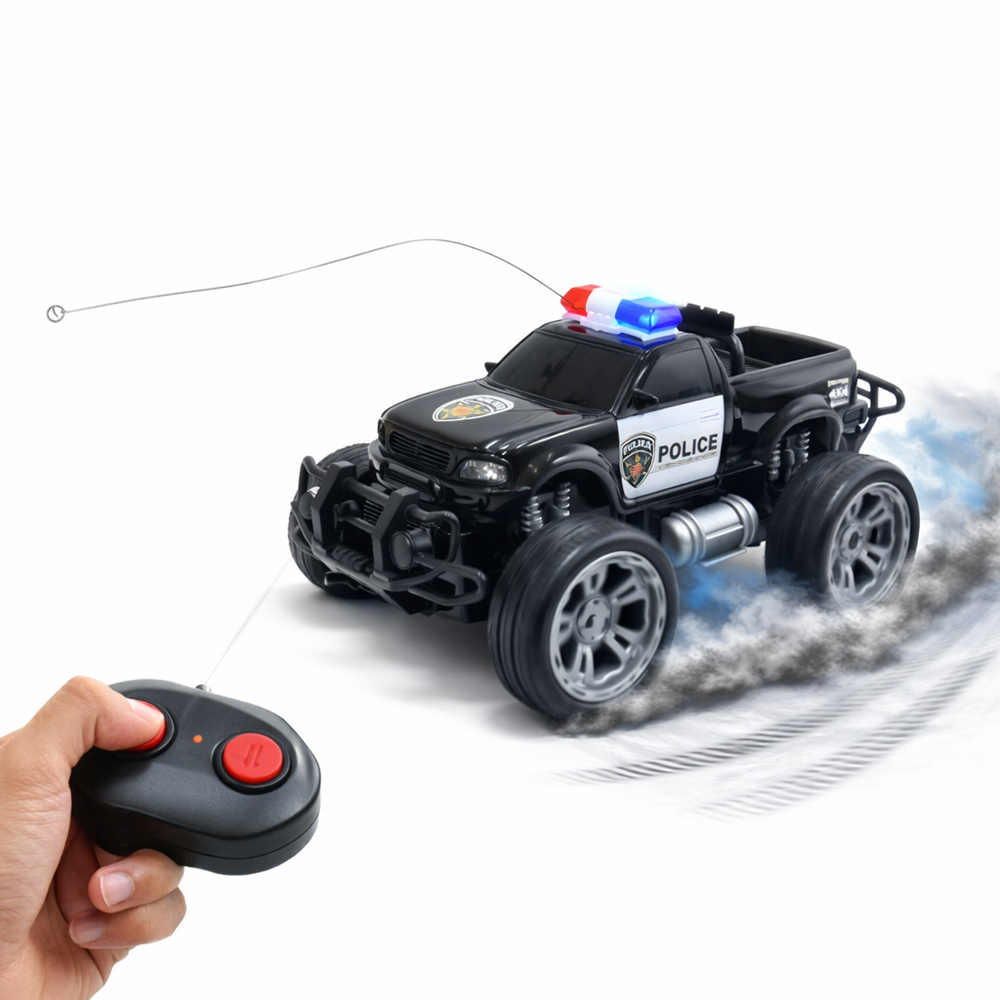 PoliceRover távirányítós rendőr terepjáró – LED világító RC autó gyerekeknek, off-road játék (BBJ) 1