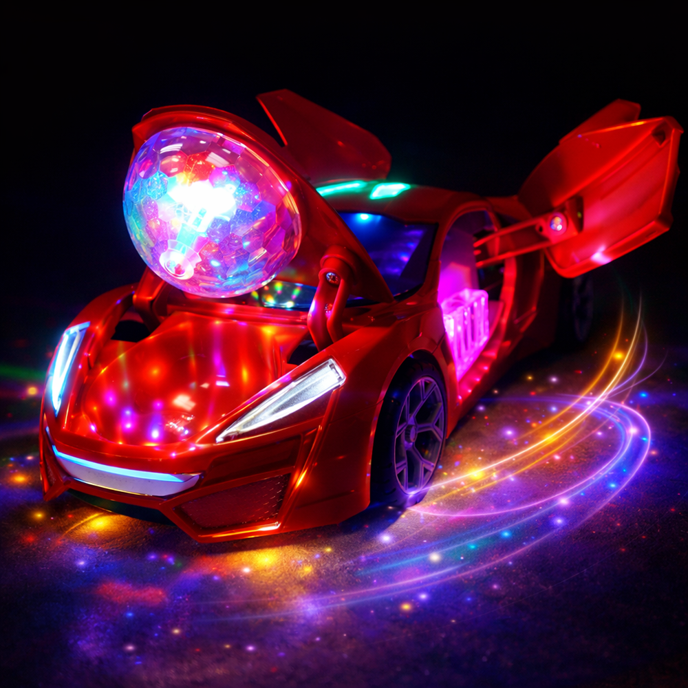 SDR 360° forgó versenyautó – LED-es világító kaszkadőr autó gyerekeknek, fénnyel és hanggal (BBJ) 4
