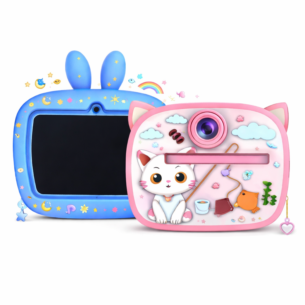 SnapKid 4 az 1-ben gyerek fényképezőgép és azonnali nyomtató – mini kamera játék videóval és fotónyomtatással (BBD) 1