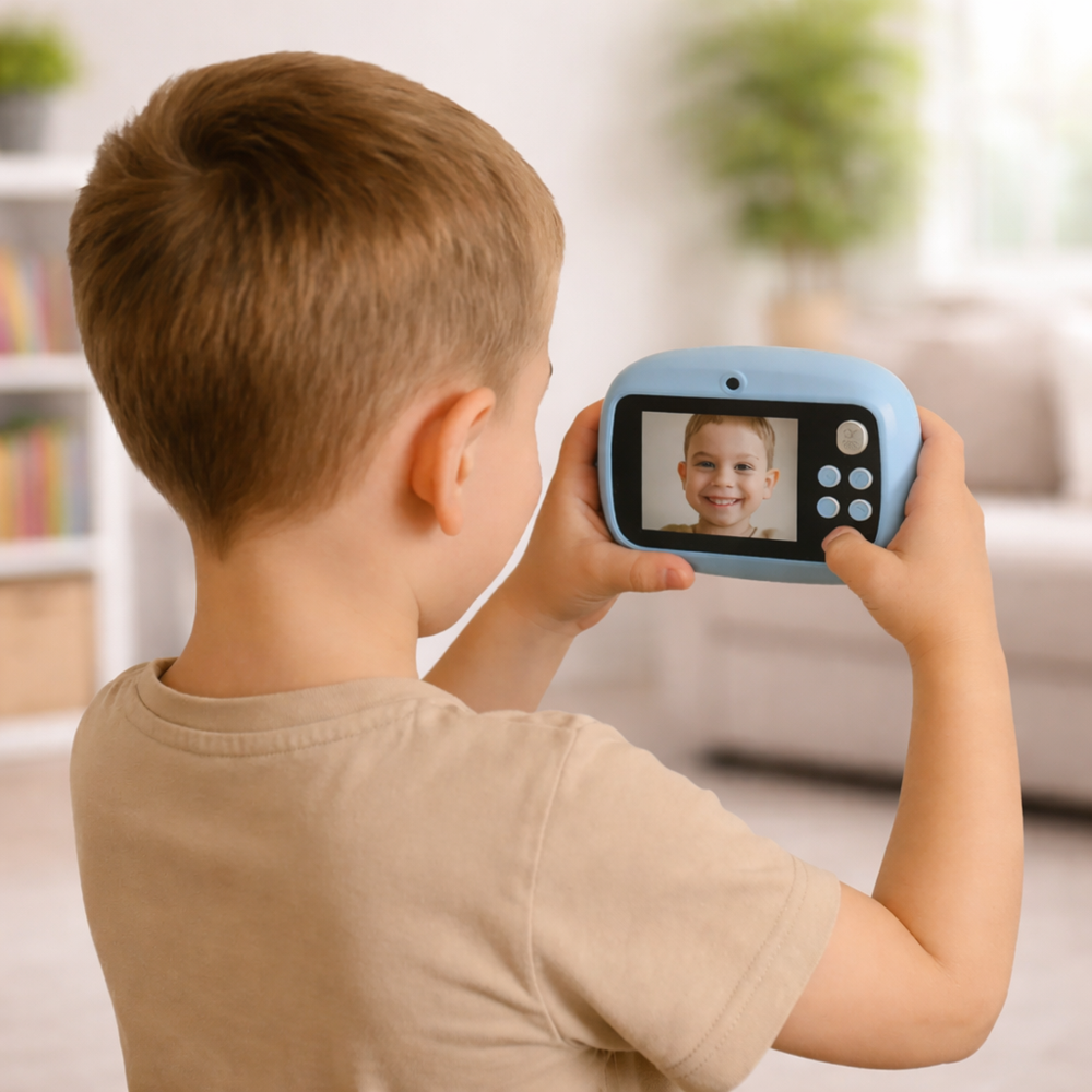 SnapKid 4 az 1-ben gyerek fényképezőgép és azonnali nyomtató – mini kamera játék videóval és fotónyomtatással (BBD) 2