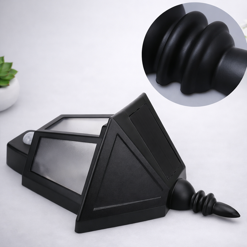 SolarGlow napelemes LED kültéri fali lámpa mozgásérzékelővel – vízálló kerti lámpa meleg fehér fénnyel, vintage hatszög dizájn 4