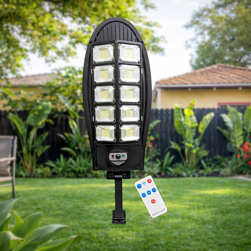 SolarNova W788B-5 napelemes LED utcai lámpa – mozgásérzékelős kültéri kerti és utcai lámpa 4