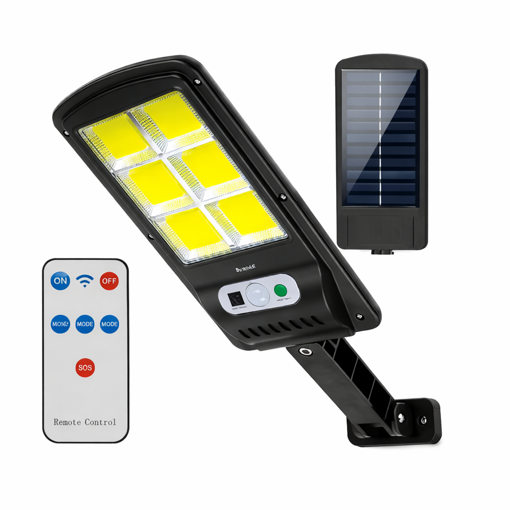 Solarix SL-180 COB split napelemes kültéri falilámpa – hidegfehér LED kerti világítás (FX) 1