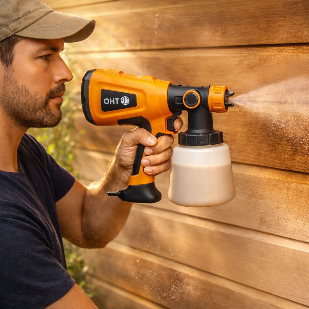 THO M-6014 elektromos festékszóró pisztoly – állítható festékszóró, falfestéshez és bútorfestéshez (FX) 2