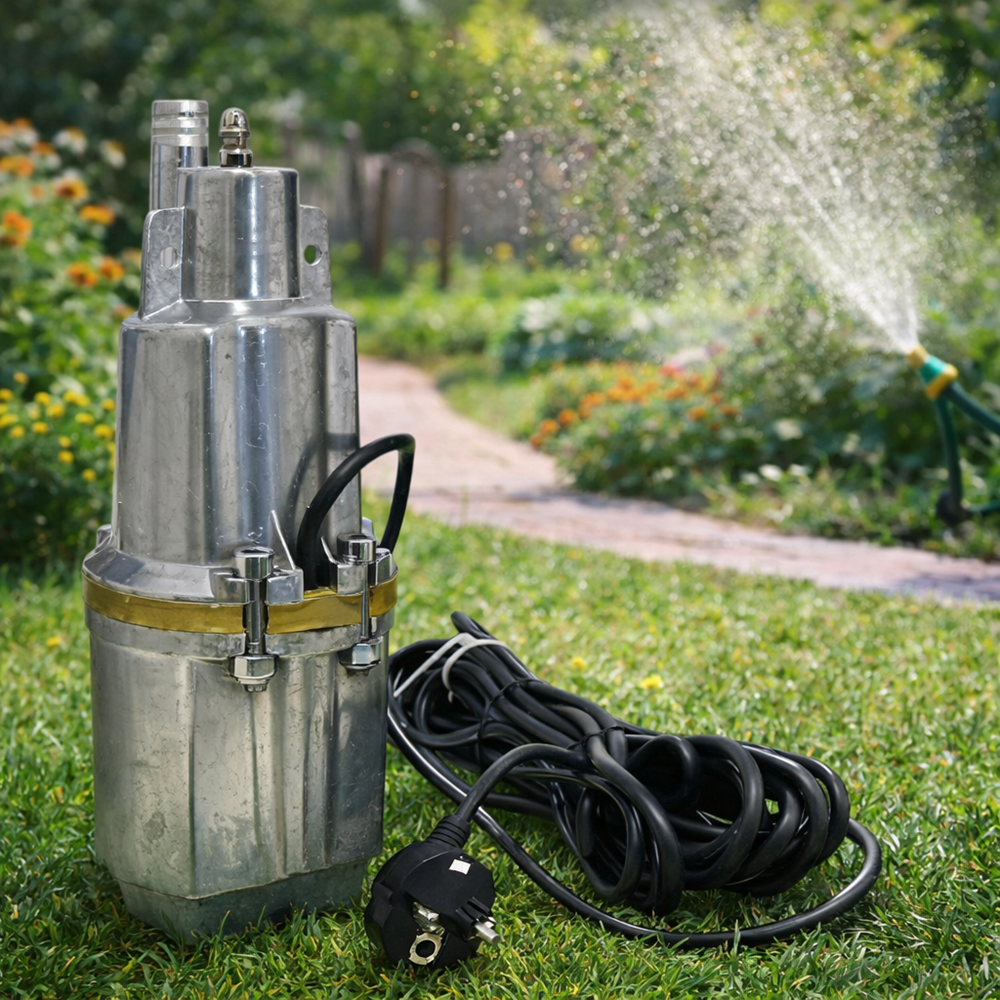 TOMP 1200Lóra rezgőmembrános búvárszivattyú – 70 m emelőmagasságú nagy teljesítményű vízszivattyú kúthoz, öntözéshez (BBD) 2