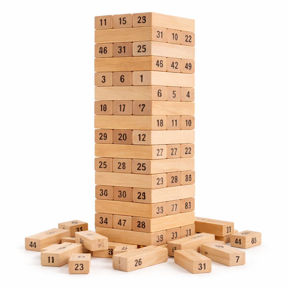 ToronyMester fa toronyépítő ügyességi játék – klasszikus egyensúlyozó családi társasjáték (BBJ) 6