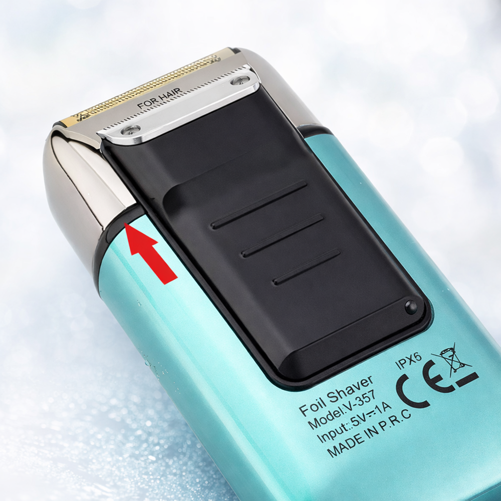 VGR V-357 professzionális haj- és szakállvágó elektromos borotva – digitális kijelzős akkus férfi borotva nedves és száraz borotválkozáshoz (BBD) 3