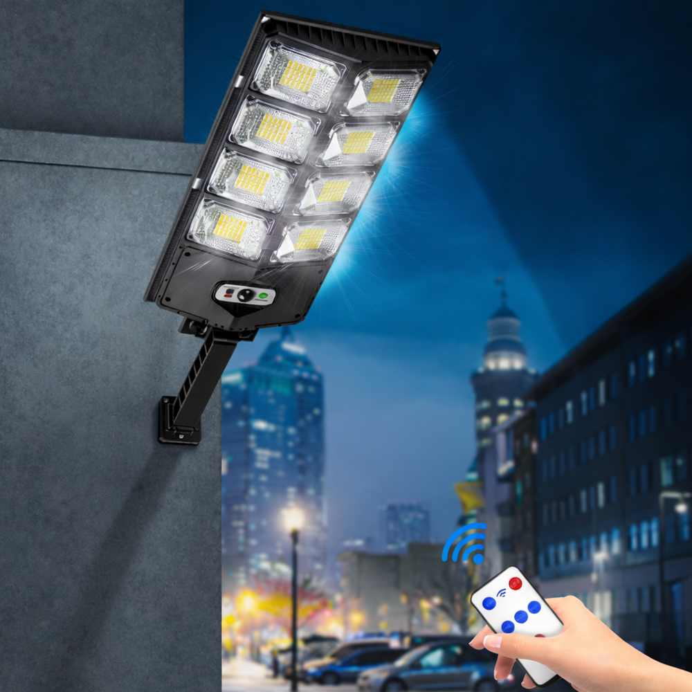 WORTH AIR 800W Pro napelemes kültéri LED reflektor – nagy teljesítményű szolár panel lámpa (FX) (BBV) 4