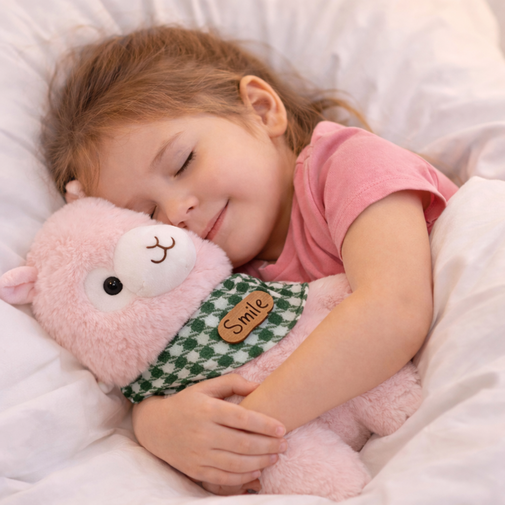 Alpacasso rózsaszín plüss alpaka – puha, ölelhető alpaka játék gyerekeknek és ajándéknak (BBJ) 3