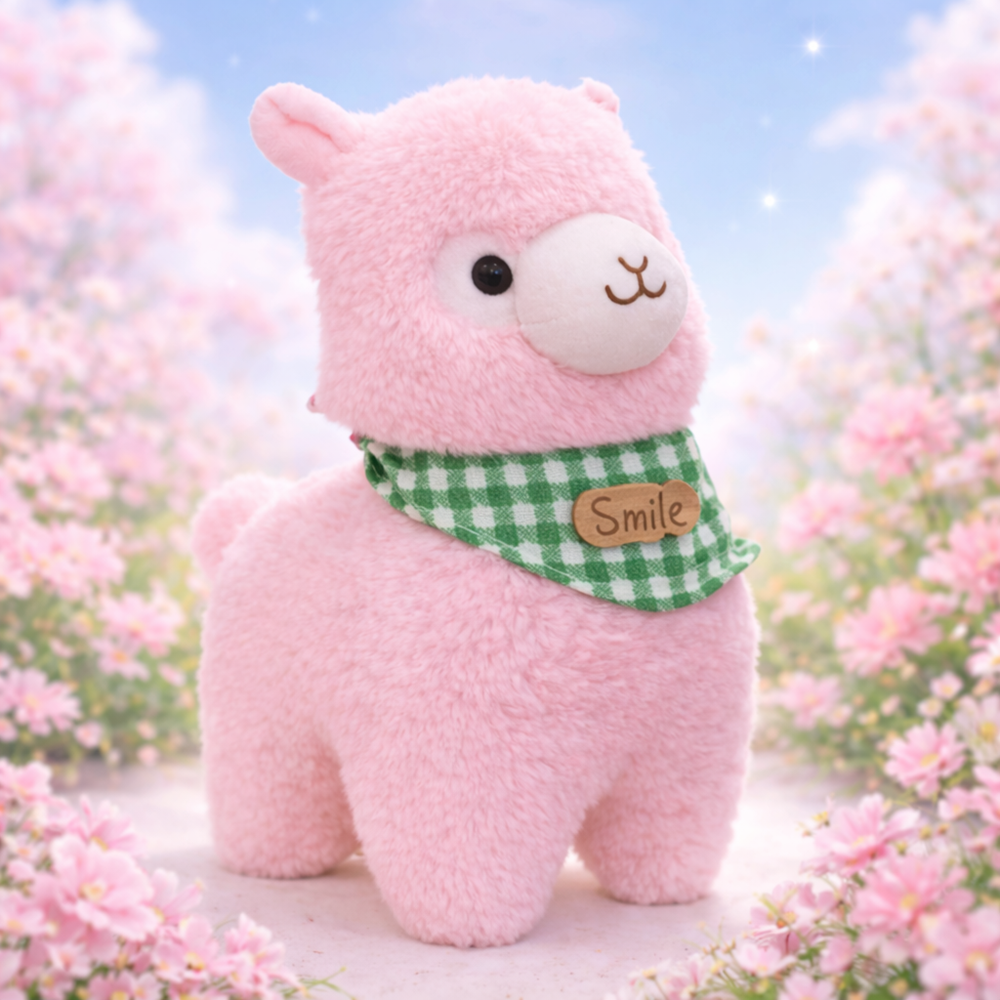 Alpacasso rózsaszín plüss alpaka – puha, ölelhető alpaka játék gyerekeknek és ajándéknak (BBJ) 6