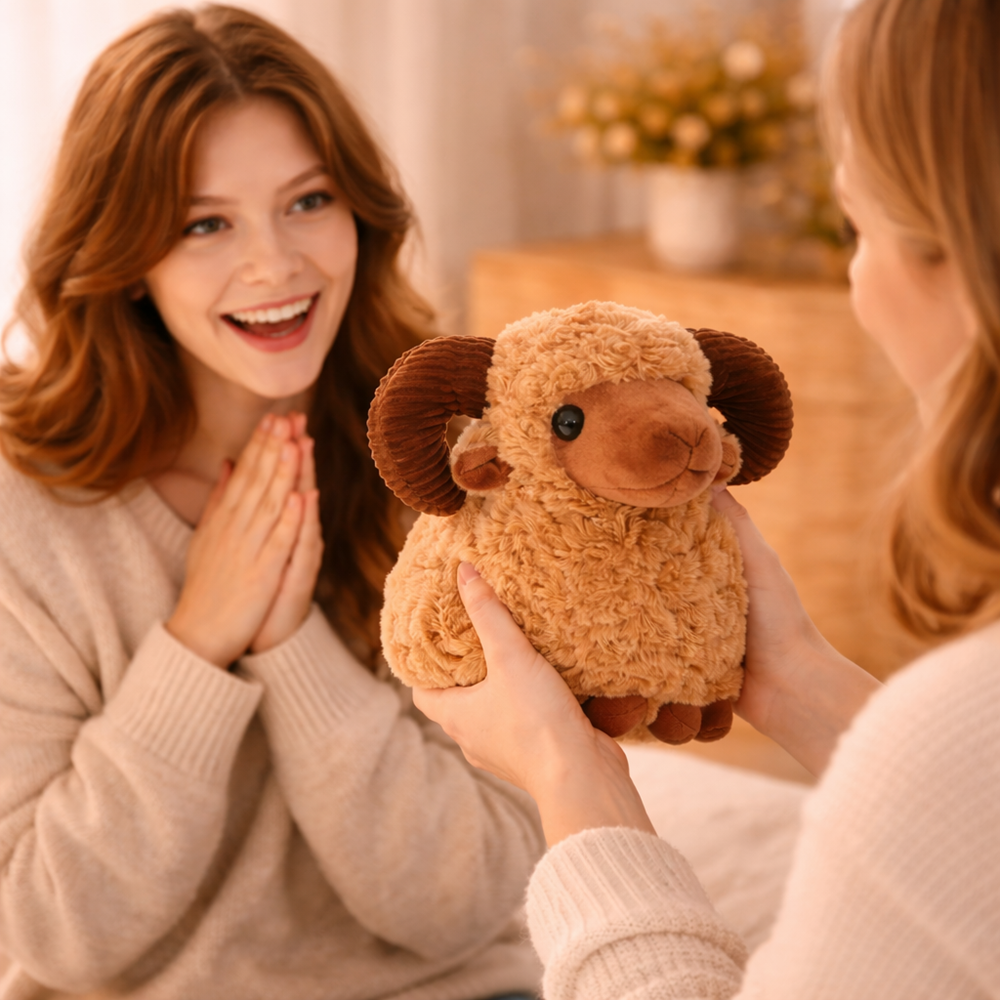 BundiKos barna plüss kos – selymes tapintású, bájos plüss figura gyerekeknek és ajándéknak (BBJ) 3