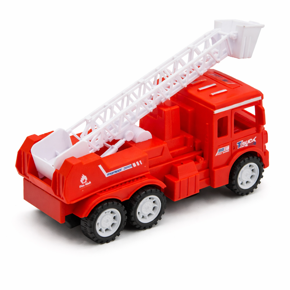 IgniTruck szirénázó és világító tűzoltó autó játék – 6 kerekű mentő jármű hang- és fényhatásokkal gyerekeknek (BBJ) 5