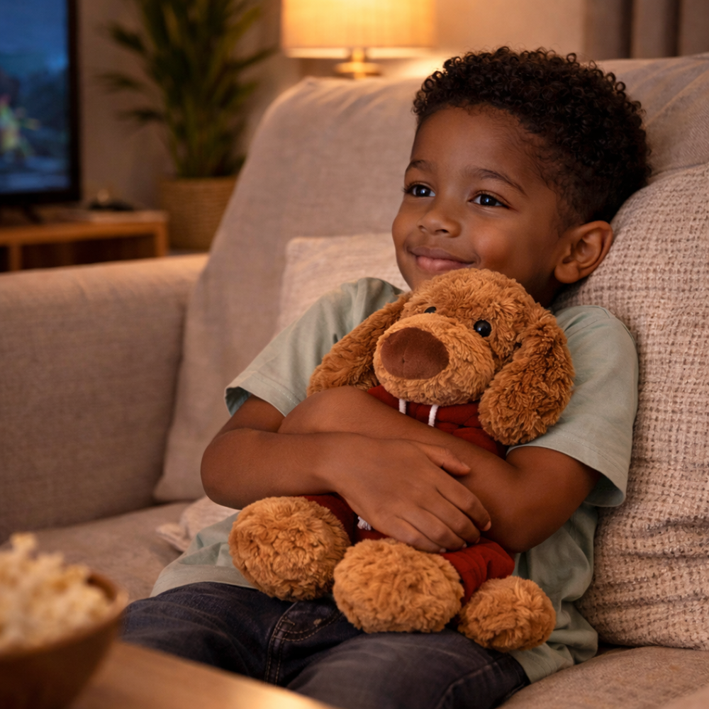 Loock Series plüss barna kutyus – puha, ölelhető kutya plüss játék gyerekeknek és ajándéknak (BBJ) 5