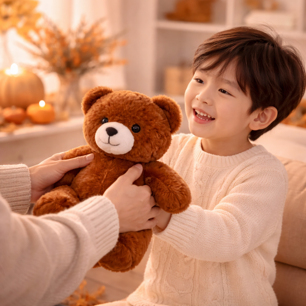 PiheMackó barna plüss maci – puha, ölelhető teddy mackó gyerekeknek és ajándéknak (BBJ) 3