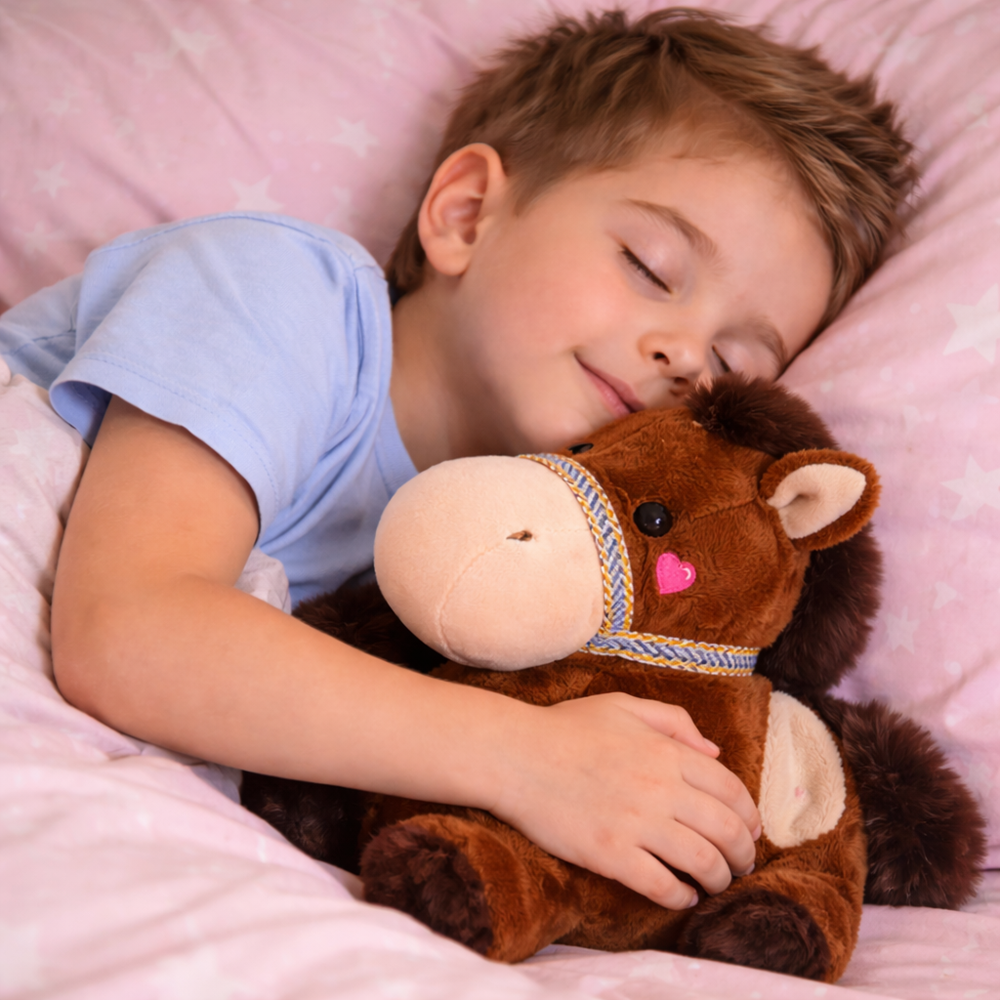 PufiPóni barna plüss ló 20 cm – puha, ölelhető lovacska plüss játék gyerekeknek és ajándéknak (BBJ) 2