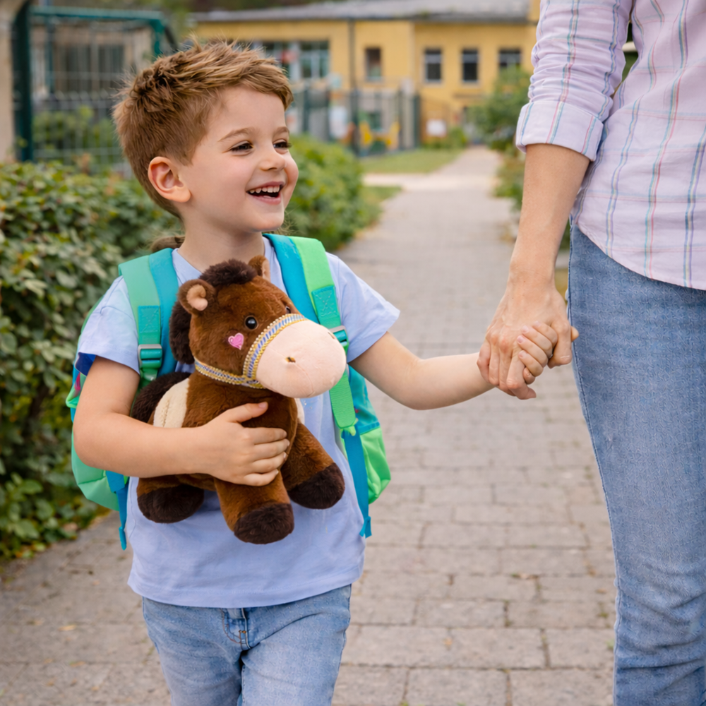 PufiPóni barna plüss ló 20 cm – puha, ölelhető lovacska plüss játék gyerekeknek és ajándéknak (BBJ) 5