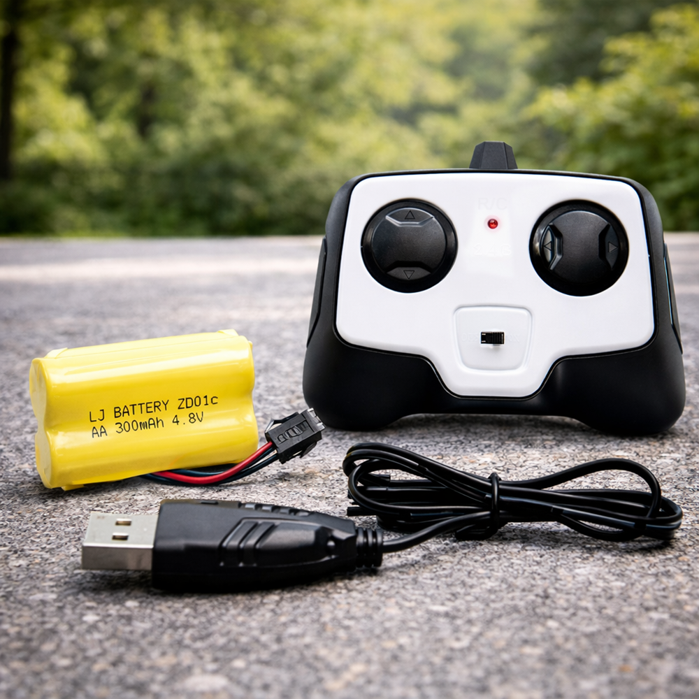 Távirányítós kék kamion pótkocsival 116 – amerikai stílusú RC teherautó gyerekeknek (BBJ) 4